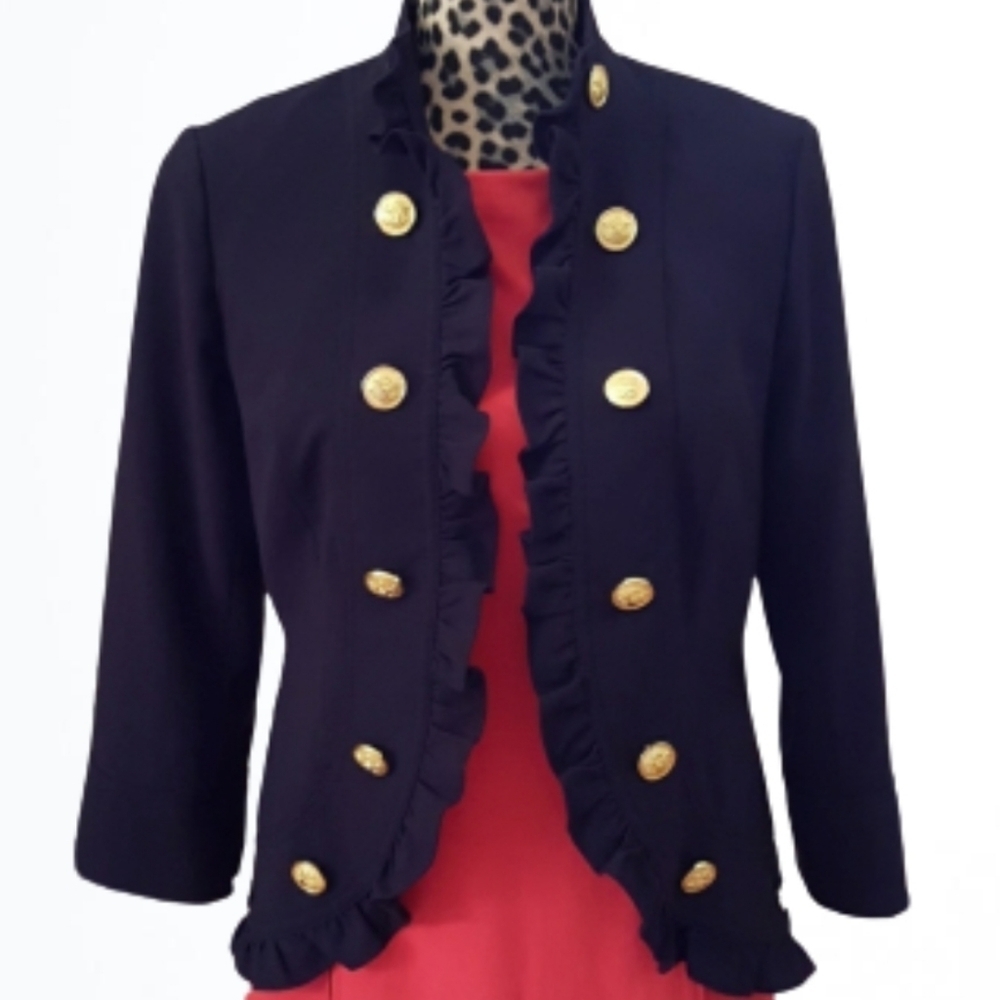 JohnPaulRichard Navy Military Look Jacket Size S